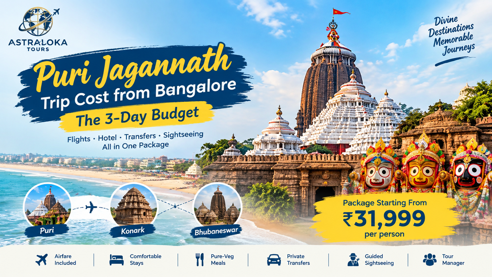 Puri Jagannath Trip Cost from Bangalore: The 3-Day Budget