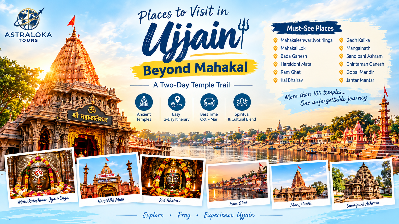 Places to Visit in Ujjain Beyond Mahakal: A Two-Day Temple Trail